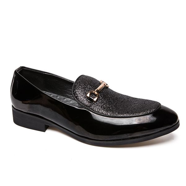 fashion leather men casual shoes silver italian cool designer dress male footwear slip on elegant business oxford shoes for men, Black
fashion leather men casual shoes silver italian cool designer dress male footwear slip on elegant business oxford shoes for men, Black