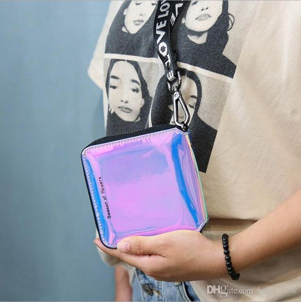 new women short wallet clutch laser wallet fashion standard zipper wallets stylish variable color card holder purse ing, Red;black
new women short wallet clutch laser wallet fashion standard zipper wallets stylish variable color card holder purse ing, Red;black
