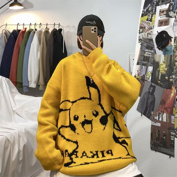 2019 uyuk new trend cartoon image round collar male and couple s versatile fashion knit sweaters clothes hombre, White;black
2019 uyuk new trend cartoon image round collar male and couple s versatile fashion knit sweaters clothes hombre, White;black