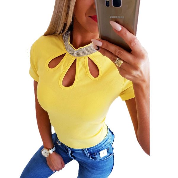 oufisun 2019 summer new casual womens blouse o-neck solid color sequin shirts hollow out short sleeve women shirts, White
oufisun 2019 summer new casual womens blouse o-neck solid color sequin shirts hollow out short sleeve women shirts, White