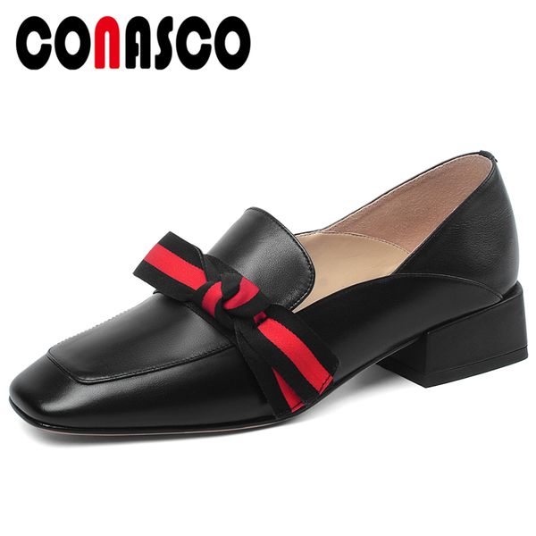 conasco 2020 spring summer new fashion concise women cow leather shoes butterfly knot low heel office casual slip-on shoes woman, Black
conasco 2020 spring summer new fashion concise women cow leather shoes butterfly knot low heel office casual slip-on shoes woman, Black