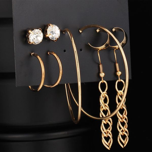 originality concise tassels earrings set rhinestone earrings suit 5 yes dress, Golden
originality concise tassels earrings set rhinestone earrings suit 5 yes dress, Golden