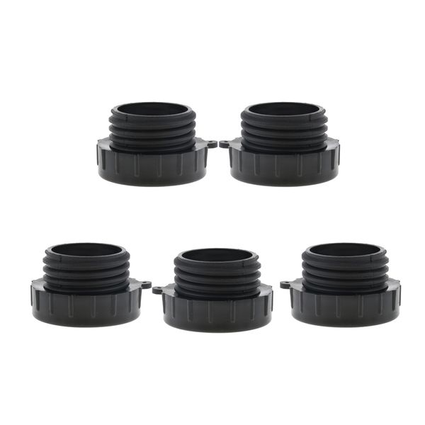 5 Pcs 2 Inch Ibc Tote Valve Adapter Connector Ibc Tank Container Fitting For Pipes Hoses, Fine To Coarse Thread