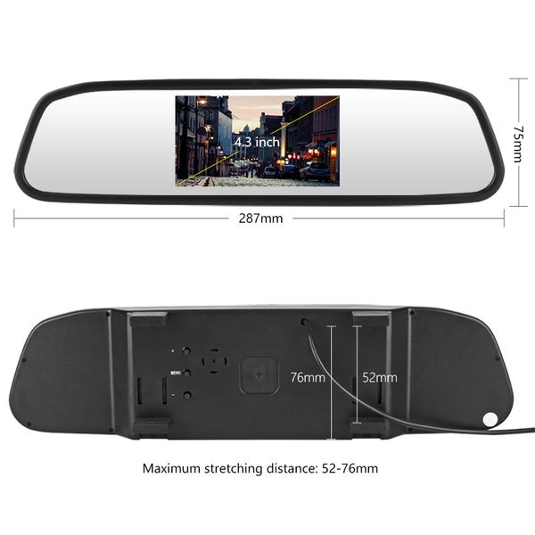 4.3 inch hd night vision car rear view monitor wireless transmitter receiver rearview mirror parking wired wireless 2video input
4.3 inch hd night vision car rear view monitor wireless transmitter receiver rearview mirror parking wired wireless 2video input
