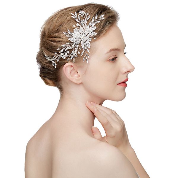 slbridal handmade silver color crystal rhinestone pearls wedding hair jewelry headband bridal headpiece hair accessories, White;golden
slbridal handmade silver color crystal rhinestone pearls wedding hair jewelry headband bridal headpiece hair accessories, White;golden