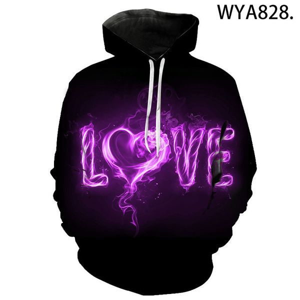 2020 new 3d printing hoodie love pattern men's and women's hoodie couple pullover fashion sports street coat, Black
2020 new 3d printing hoodie love pattern men's and women's hoodie couple pullover fashion sports street coat, Black