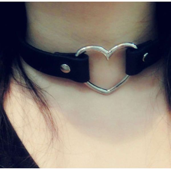 new fashion punk goth jewelry 100% handmade heart-shape pu leather collar choker necklace, Golden;silver
new fashion punk goth jewelry 100% handmade heart-shape pu leather collar choker necklace, Golden;silver