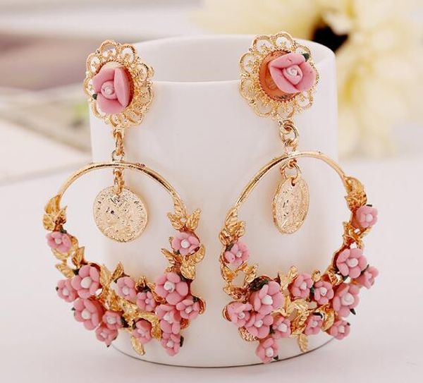 new earring of earring of pottery and porcelain restoring ancient ways pure and fresh flower is large circle fashionable and classic del, Silver
new earring of earring of pottery and porcelain restoring ancient ways pure and fresh flower is large circle fashionable and classic del, Silver