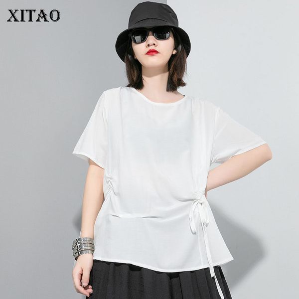 xitao pleated women t shirt fashion new elegant pullover drawstring small fresh casual style 2020 summer loose tee gcc3662, White
xitao pleated women t shirt fashion new elegant pullover drawstring small fresh casual style 2020 summer loose tee gcc3662, White