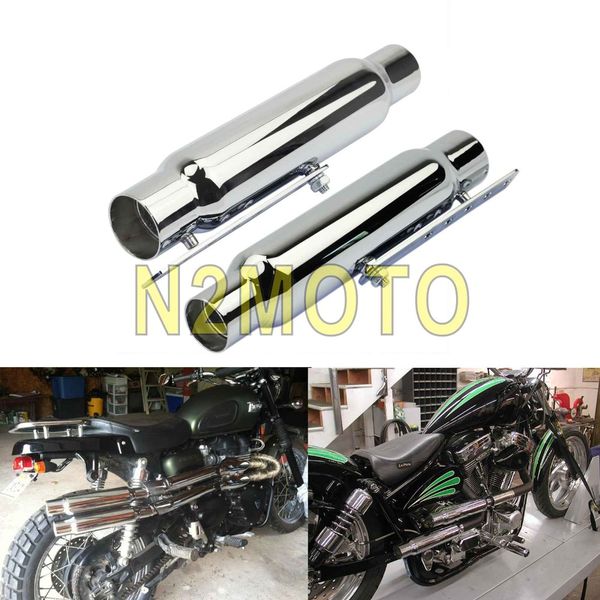 1 pair motorcycle antiqued exhaust muffler 12" universal for bobber chopper cafe racer chrome shortly pipe
1 pair motorcycle antiqued exhaust muffler 12" universal for bobber chopper cafe racer chrome shortly pipe