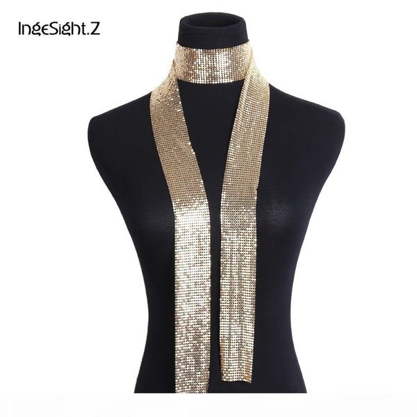 ingesight.z vintage aluminium net choker necklace collar statement colorful sequins long chain necklace scarf for women jewelry, Silver
ingesight.z vintage aluminium net choker necklace collar statement colorful sequins long chain necklace scarf for women jewelry, Silver