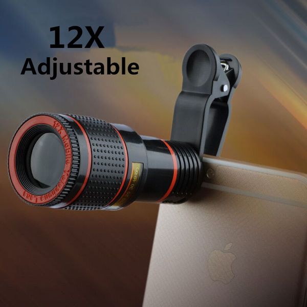 12x adjustable telep telescope phone camera zoom lens universal clip for smartphone mobile telescopica lenses monocular
12x adjustable telep telescope phone camera zoom lens universal clip for smartphone mobile telescopica lenses monocular