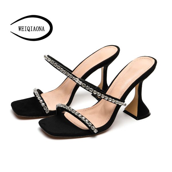 weiqiaona puntige enkelbandje vrouw fashion rhinestone square stiletto shoes met hoge hakken dames hoge hak bruiloft shoes y200702, Black
weiqiaona puntige enkelbandje vrouw fashion rhinestone square stiletto shoes met hoge hakken dames hoge hak bruiloft shoes y200702, Black