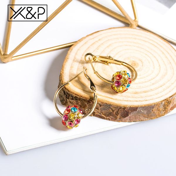 x&p new vintage elegant female crystal earrings for women geometric gold silver round stud earing statement fashion jewelry 2019, Golden;silver
x&p new vintage elegant female crystal earrings for women geometric gold silver round stud earing statement fashion jewelry 2019, Golden;silver