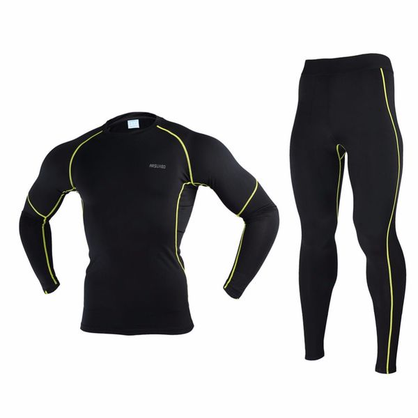 arsuxeo men's winter running t shirt and pants compression tights underwear sets bodybuilding fitness sport running jerseys suit, Black
arsuxeo men's winter running t shirt and pants compression tights underwear sets bodybuilding fitness sport running jerseys suit, Black
