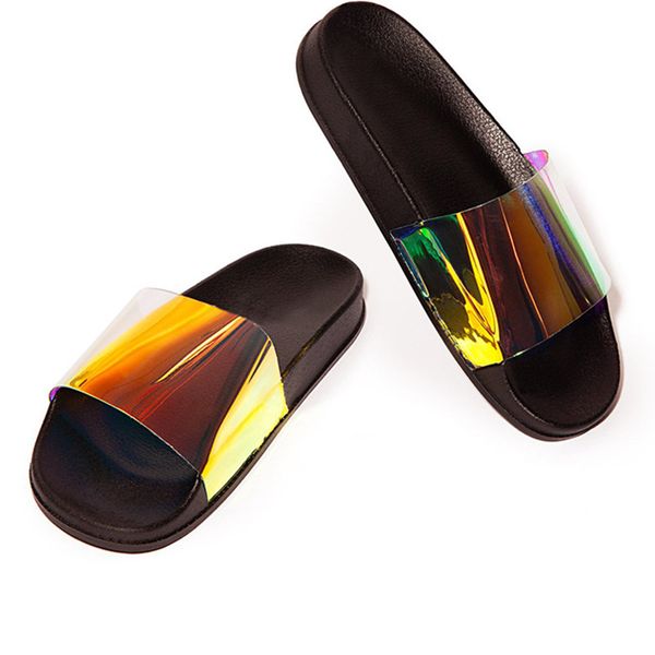 summer woman slippers candy color jelly shoe woman bling transparent slides sequined flat flip flops women beach outdoor shoes, Black
summer woman slippers candy color jelly shoe woman bling transparent slides sequined flat flip flops women beach outdoor shoes, Black