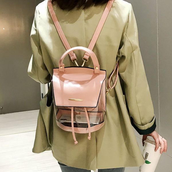 female backpack 2019 new transparent brand designer shoulder bag jelly women backpack small school bag teenage girls travel
female backpack 2019 new transparent brand designer shoulder bag jelly women backpack small school bag teenage girls travel