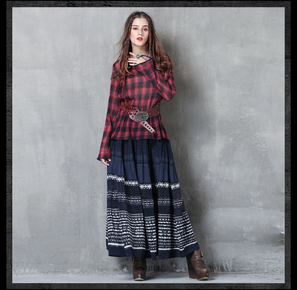 2020 cool ladies cotton loose skirts original stitching pleated a-line long women elastic skirt dark blue, Black
2020 cool ladies cotton loose skirts original stitching pleated a-line long women elastic skirt dark blue, Black