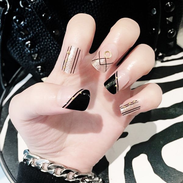 24pcs fake nails tips natural short false nails tips full cover acrylic artificial for nail salons diy nail art tool, Red;gold
24pcs fake nails tips natural short false nails tips full cover acrylic artificial for nail salons diy nail art tool, Red;gold