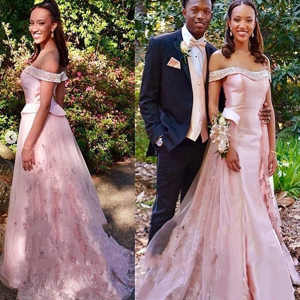 sweety pink overskirts black girl mermaid evening dresses 2020 beaded lace off shoulder prom gowns plus size formal party dress, Black;red
sweety pink overskirts black girl mermaid evening dresses 2020 beaded lace off shoulder prom gowns plus size formal party dress, Black;red