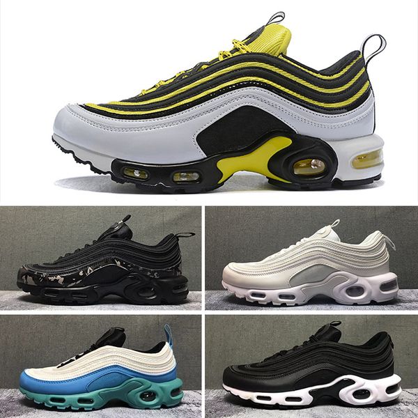 2019T 2018 New Arrival 97 97s Plus Running Shoes Women Mens Black Yellow Champagne Gold Trainers Sneakers Chaussure TN Jogging Sports
2019T 2018 New Arrival 97 97s Plus Running Shoes Women Mens Black Yellow Champagne Gold Trainers Sneakers Chaussure TN Jogging Sports