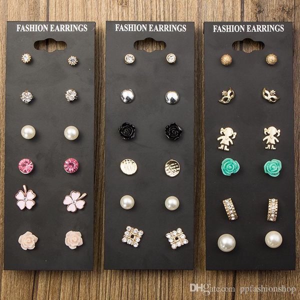 2017 new european and american 6 pairs of combination earrings exquisite fashion wild set earrings wholesale ing, Golden;silver
2017 new european and american 6 pairs of combination earrings exquisite fashion wild set earrings wholesale ing, Golden;silver