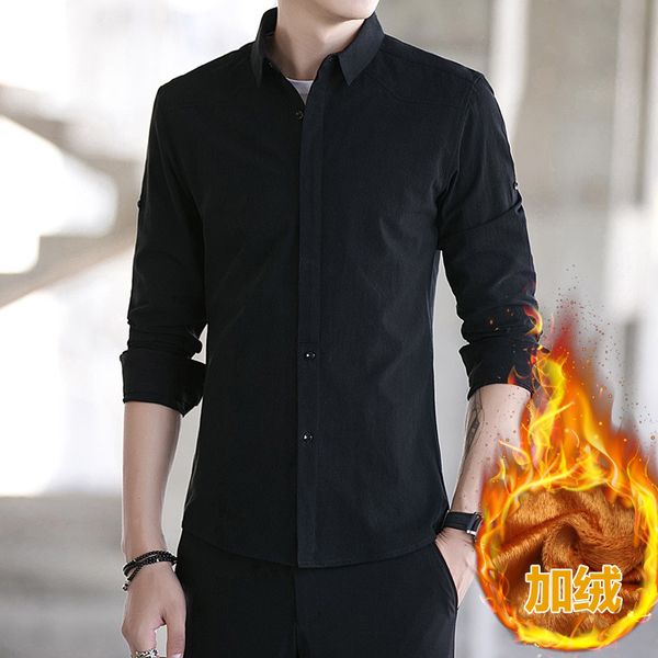 new arrival winter plus velvet shirts men long sleeve cultivate one's morality men's business shirt pure color handsome, White;black
new arrival winter plus velvet shirts men long sleeve cultivate one's morality men's business shirt pure color handsome, White;black