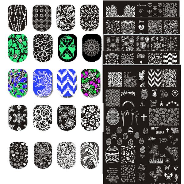 1pc 9.5*14.5cm geometry nail stamping plates flower summer fruit cute dog image manicure stencils nail art template tool, White
1pc 9.5*14.5cm geometry nail stamping plates flower summer fruit cute dog image manicure stencils nail art template tool, White