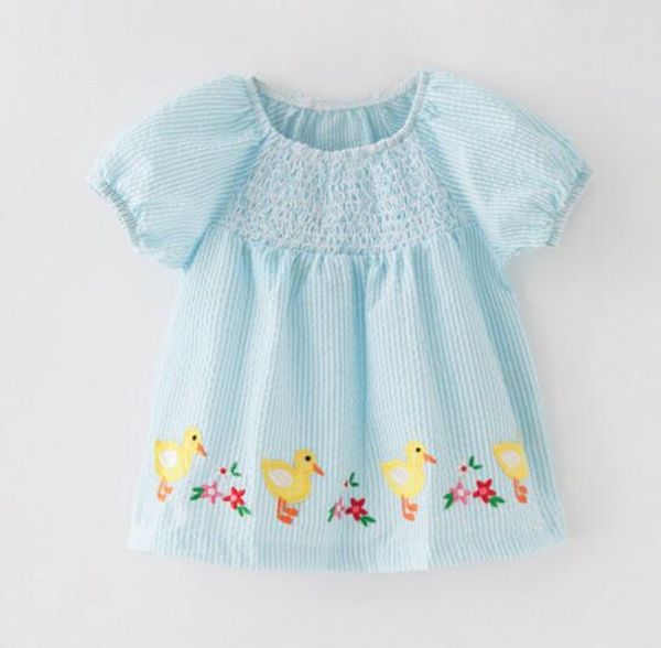 NEW girl Kids summer Clothing shirt 100% Cotton Short Sleeve plaid print with duck shirt girl causal summer comfortable shirt Clothes
NEW girl Kids summer Clothing shirt 100% Cotton Short Sleeve plaid print with duck shirt girl causal summer comfortable shirt Clothes