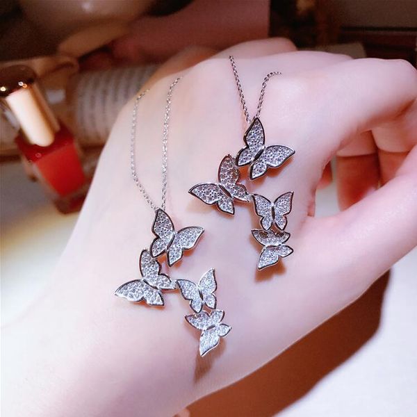 korean new sweet lovely butterfly design cubic zirconia pendant necklace women dress jewelry accessories anniversary gift kl150, Silver
korean new sweet lovely butterfly design cubic zirconia pendant necklace women dress jewelry accessories anniversary gift kl150, Silver