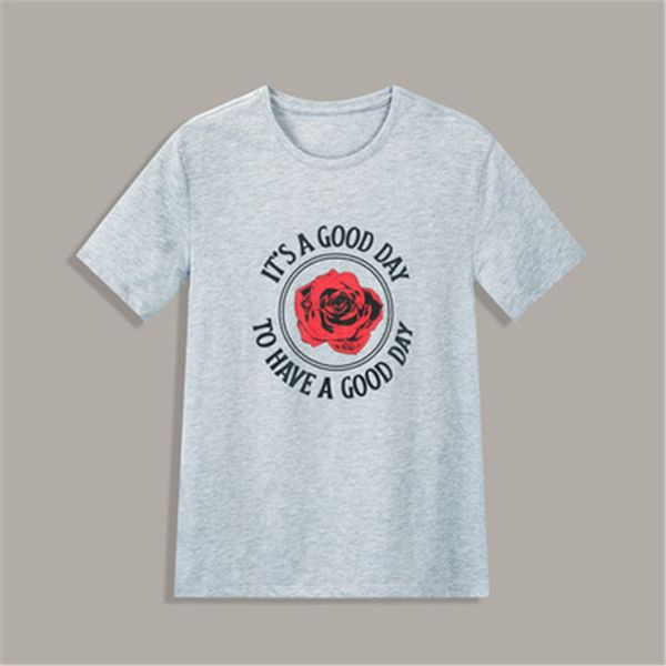 rose flower short sleeve womens round neck tees summer designer fashion printed tshirts loose casual new female clothing, White
rose flower short sleeve womens round neck tees summer designer fashion printed tshirts loose casual new female clothing, White