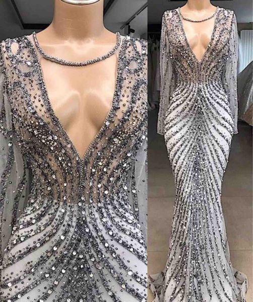 luxury beaded mermaid evening dresses real image sheer long sleeve see through women occasion pageant prom gowns custom made, Black;red
luxury beaded mermaid evening dresses real image sheer long sleeve see through women occasion pageant prom gowns custom made, Black;red