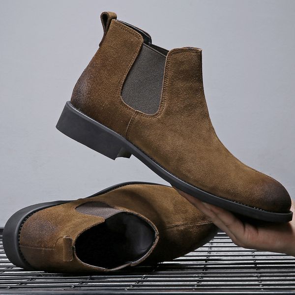 england style men's fashion large size ankle boots genuine leather shoes cowboy boot spring autumn bota masculina bottes, Black
england style men's fashion large size ankle boots genuine leather shoes cowboy boot spring autumn bota masculina bottes, Black