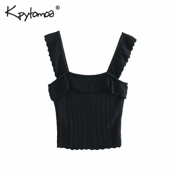 vintage solid ruffle knitted women camis 2019 fashion sleeveless backless ladies strap blouses casual blusas mujer, White
vintage solid ruffle knitted women camis 2019 fashion sleeveless backless ladies strap blouses casual blusas mujer, White