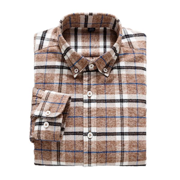 aoliwen brand men flannel men's plaid shirt slim casual brushed shirt long sleeve men's clothing shirts soft and comfortable, White;black
aoliwen brand men flannel men's plaid shirt slim casual brushed shirt long sleeve men's clothing shirts soft and comfortable, White;black