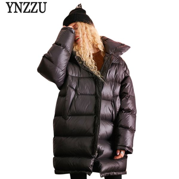 ynzzu european style 2018 winter 90% white duck down jacket women loose letter stand collar warm chic down coat outwears ao684, Black
ynzzu european style 2018 winter 90% white duck down jacket women loose letter stand collar warm chic down coat outwears ao684, Black