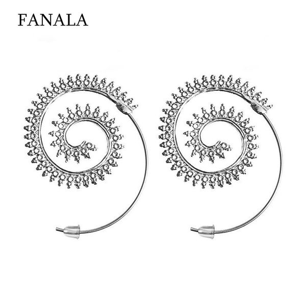 women spiral hoop earrings exaggerated geometry fashion alloy ear party, anniversary, everyday jewelry 1-18, Golden;silver
women spiral hoop earrings exaggerated geometry fashion alloy ear party, anniversary, everyday jewelry 1-18, Golden;silver