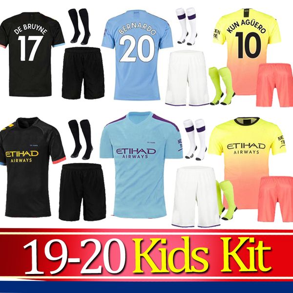 19 20 manchester kids kit city soccer jersey kit 2019 2020 mahrez de bruyne kun aguero jesus sane men child football sets shirt, Black
19 20 manchester kids kit city soccer jersey kit 2019 2020 mahrez de bruyne kun aguero jesus sane men child football sets shirt, Black