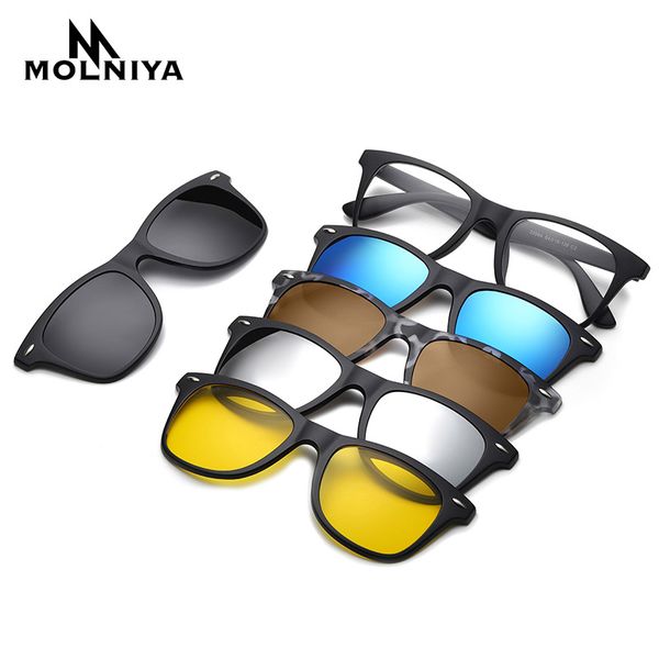 5 lenes magnet sunglasses clip mirrored clip on sunglasses on glasses men polarized clips custom prescription myopia, White;black
5 lenes magnet sunglasses clip mirrored clip on sunglasses on glasses men polarized clips custom prescription myopia, White;black