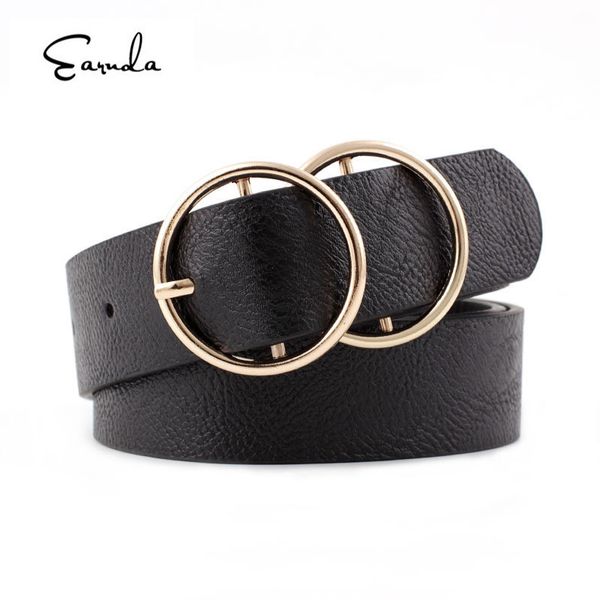earnda 2020 spring new double round gold buckle women's belt fashion designer belt pu for dress, Black;brown
earnda 2020 spring new double round gold buckle women's belt fashion designer belt pu for dress, Black;brown