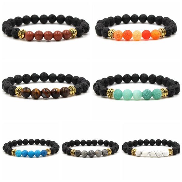natural gem stone european fashion men's stretch bracelet tiger eye natural stone black lava volcanic stone designer charm bracelet ban
natural gem stone european fashion men's stretch bracelet tiger eye natural stone black lava volcanic stone designer charm bracelet ban