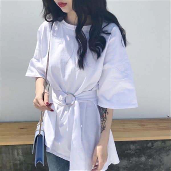 short-sleeved women 2020chic irregular medium and lace student clothes student clothes long loose t-shirt skirt waist lace students, White
short-sleeved women 2020chic irregular medium and lace student clothes student clothes long loose t-shirt skirt waist lace students, White