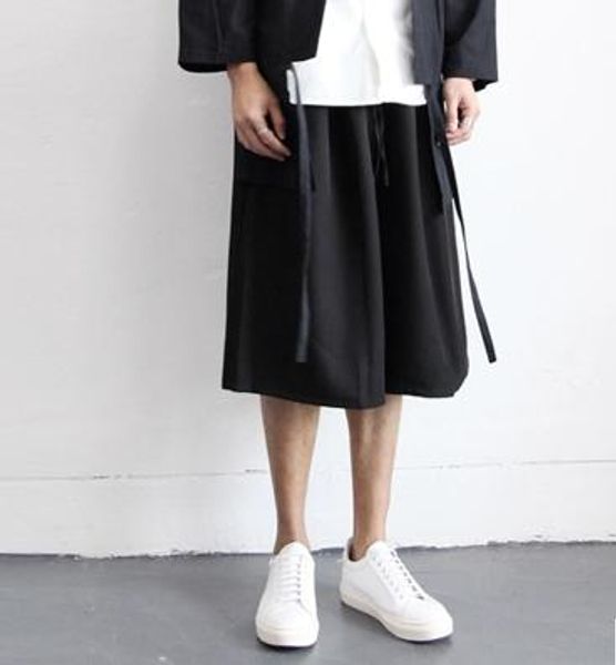 2019 new men's clothing hair stylist fashion walking show wide leg pants culotte plus size costumes 27-46, Black
2019 new men's clothing hair stylist fashion walking show wide leg pants culotte plus size costumes 27-46, Black