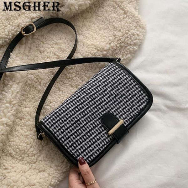 msgher plaid autumn panelled women shoulder flap bag vintage autumn houndstooth concise style joker female bag wb3342
msgher plaid autumn panelled women shoulder flap bag vintage autumn houndstooth concise style joker female bag wb3342