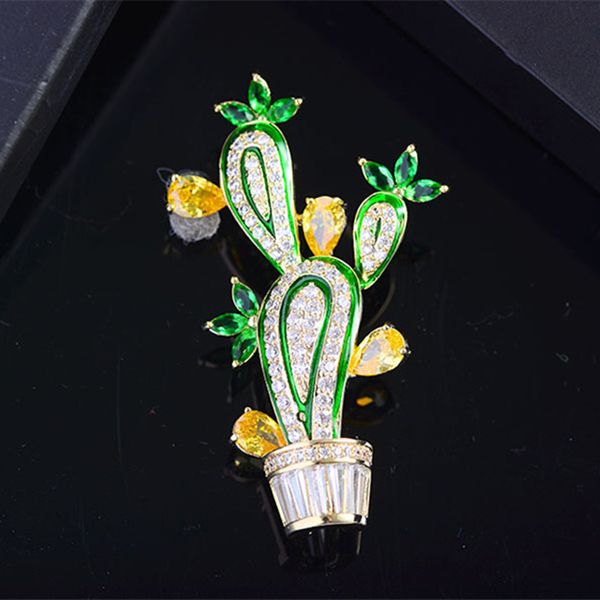 okily gorgeous vivid cactus shape brooches luxury zircon rhinestones copper brooch pins women suit sweater accessories jewelry, Gray
okily gorgeous vivid cactus shape brooches luxury zircon rhinestones copper brooch pins women suit sweater accessories jewelry, Gray