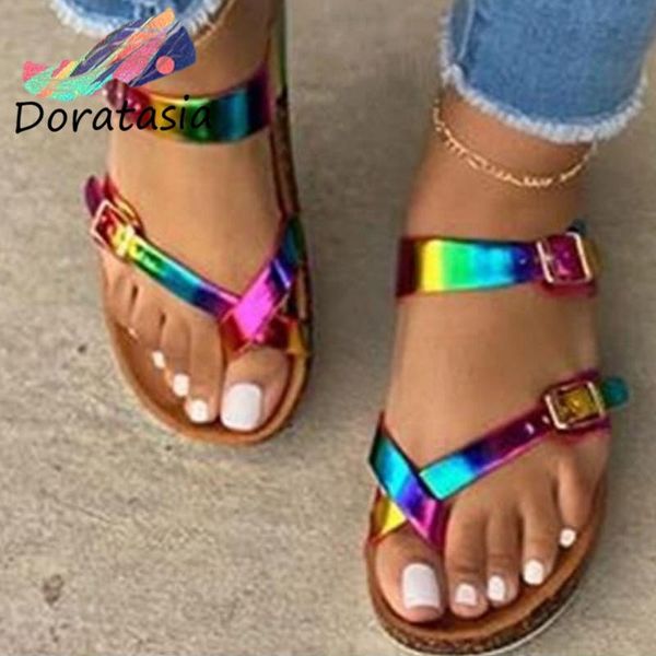 slippers doratasia girl drop muticolor sandals open toe flip flop rainbow platform women casual beach buckle shoes woman, Black
slippers doratasia girl drop muticolor sandals open toe flip flop rainbow platform women casual beach buckle shoes woman, Black
