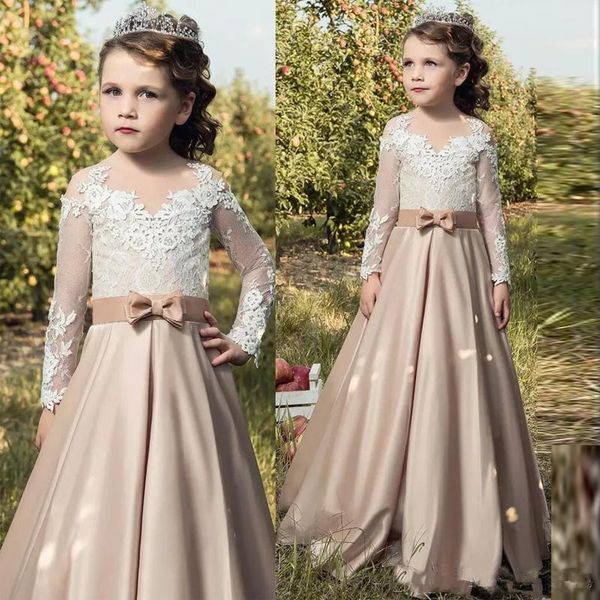 lace applique flower girl dresses long sleeves sheer neck satin a-line child wedding dresses vintage little girl pageant, Red;yellow
lace applique flower girl dresses long sleeves sheer neck satin a-line child wedding dresses vintage little girl pageant, Red;yellow