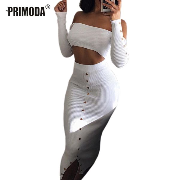 crop and pencil skirt outfits girl off shoulder buttons skinny split knitted women's sets winter bodycon two piece set, White
crop and pencil skirt outfits girl off shoulder buttons skinny split knitted women's sets winter bodycon two piece set, White