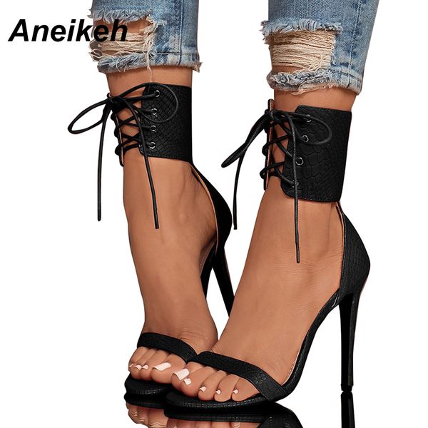 aneikeh summer high heels sandals peep toe cross-strap shoes ladies elegant pumps dress sandalias mujer snakeskin white 40, Black
aneikeh summer high heels sandals peep toe cross-strap shoes ladies elegant pumps dress sandalias mujer snakeskin white 40, Black