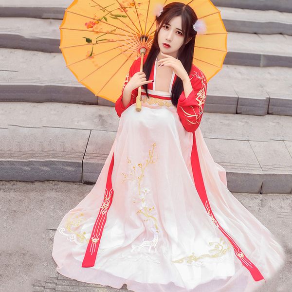 women hanfu chinese dance stage costume for singers oriental festival outfit tang dynasty cosplay performance clothing dc1807, Black;red
women hanfu chinese dance stage costume for singers oriental festival outfit tang dynasty cosplay performance clothing dc1807, Black;red
